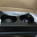 IRIS USA Elevated Dog Bowls, 15" H Raised Bowl for Large Dogs, Airtight Pet Food Storage Holds Up to 47 Lbs, 2 Removable 64 oz Stainless Steel Bowls, at Home or Camping, Smoke/Black