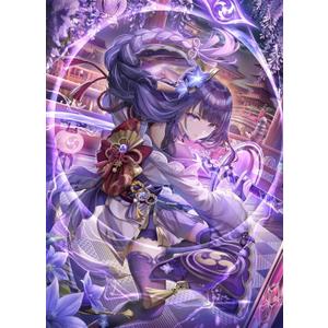 DIY 5D Anime Genshin Impact Diamond Painting Kits for Adult& Kids, Art Dots Paint with Diamonds by Numbers Crystal Gem Embroidery Cross Stitch (12'' X 16'', Raiden Shogun)