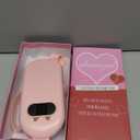 Portable Cordless Menstrual Heating Pad with 6 Heat Levels and 6 Massage Modes, Heating Pad for Period Cramps, 3s Fast Heating Gift for Women and Girl(Pink)