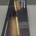 Lichaser Plug-in Black Wall Sconces for Acoustic Wood Panels, WiFi LED Sconce Lights Compatible with Alexa and Smart App, 3000K-6500K Color Temperature Adjustment, for Slat Wall Panels (Set of 2)