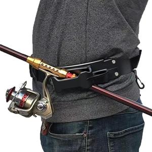 3rd Hand Rod Holder - Adjustable Belt Fishing Rod Holder for Fly Fishing Bank Fishing Belt Wading Accessories