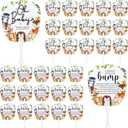 50 Pcs Forest Baby Shower Favors for Guests Fans Party Supplies Hand Plastic Handheld Fans Baby Shower Party Decor for Toddler Gender Reveal Gifts(Multicolored)