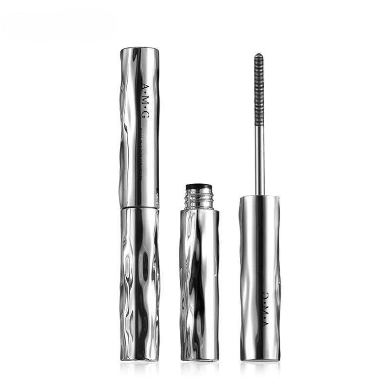 2026 New Metal Wand Mascara, Waterproof Tubing Mascara with 3D Curling & Volumizing, Smudge-Proof Long-Lasting Length, Reusable Precision Applicator for Natural Defined Lashes (Black) (Black-1pc)