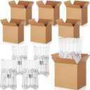 25 Sets 6x4x6 Inches Mug Boxes for Gift, Small Shipping Cardboard Box with Bubble Pouch for 15oz Sublimation Coffee Mug Packaging Gift Box for Wrapping Shipping Storing Fragile Item (Khaki)