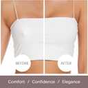 Lolaura Nipple Covers for Women, Reusable Silicone Pasties, Invisible Breast Petals, for Strapless Dresses, with Travel Box (Beige)