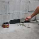 Flex Paste, Waterproof Paintable Putty, Spackle Sealant, Fill Gaps Cracks Holes - Block Out Water and Air - UV Resistant - Walls, Drywall, EPDM, Concrete, Roof, RV Repairs, Black, Half-Quart