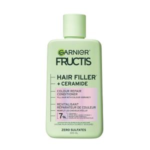 Garnier Fructis Hair Filler Color Repair Conditioner with Ceramide, Smoothing & Sulfate Free Conditioner for Colored, Bleached Hair, 10.1 Fl Oz, 1 Count