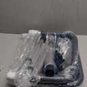 Toilet Safety Rails, Adjustable Toilet Handles for Elderly and Disabled, Toilet Support Rails for Seniors, Foldable Handicap Toilet Rails with Travel Bag, Instant Installation (Lake Blue)