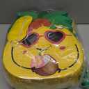 Pineapple Pinatas Bundle with a Blindfold and Bat (15.4x13x4 Inches), Perfect for Summer Beach Theme Birthday Party Supplies, Hawaiian Tropical Fruit Party Decoration Games
