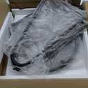 2 Tier Round End Table, Black End Table with Metal Frame for Small Spaces, Accent Coffee Table, Sofa Table, Nightstand for Living Room, Bedroom