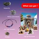 EDUMAN Iron Ages Fossil Dig Kit for Kids, Dig it Up Ancient Creatures Kit, Archaeology Kits with Mining Kit Tools, Educational Toys & Stem Toys for Kids Age 6 for Boys Girls
