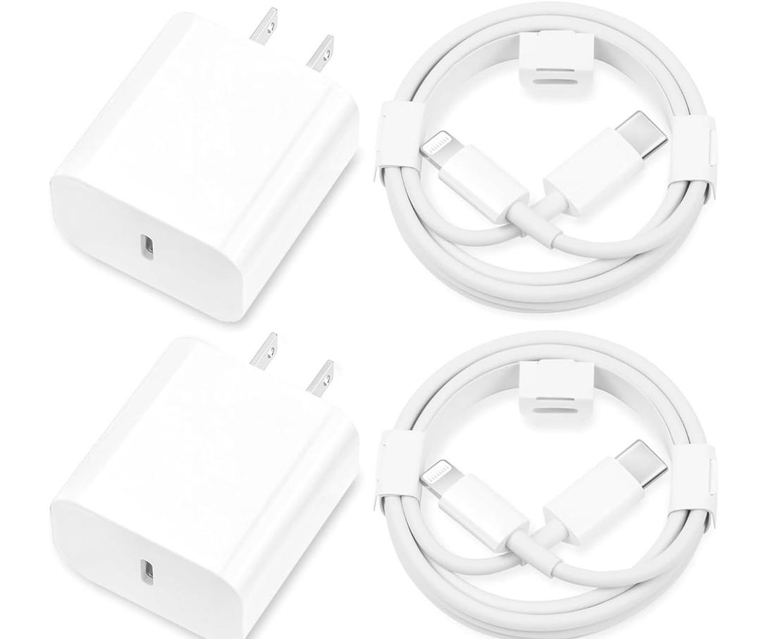 iPhone Charger Fast Charging,[MFi Certified] 2Pack 20W Type C Fast Charger Block with [10FT&6FT] USB C to Lightning Cable Compatible for iPhone 14/13/12/11 Pro Max/Xs Max/XR/X,iPad (White)