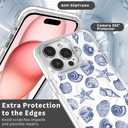 DAIZAG Case for iPhone 13 Pro, [Compatible with MagSafe],Cute Blue Seashell Phone Case for Women Girls Magnetic Clear Cover Case for iPhone 13 Pro