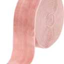 MECCANIXITY Velvet Ribbon 2 Inch x 10 Yard Single Face Spool Silky Velvet Fabric for Bouquets DIY Crafts Gift Wrapping Wedding Party Dusty Pink