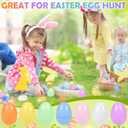 Seifar 180PCS 2.4Inch Easter Eggs Set, 7 Bright Colors Plastic Fillable Eggs for Easter Egg Hunt, Basket Stuffers, Party Games, Classroom Activities & Spring Decor