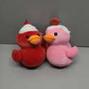 Holiday Home 8 Inch Pink And Red Ducks Plush, Pack of 2