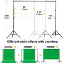 Backdrop Stand for Parties, 8.5x10ft Adjustable Background Support System for Events Decoration, Baby Shower, Photography with Spring Clamps, Backdrop Clip, Sandbag and Carrying Bag