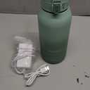 Momcozy Portable Milk Warmer for Travel  Dual Heating Modes for Breast Milk & Water, Portable Bottle Warmer with Fast Heating & Long Battery Life, 17 Ounces Large Capacity to Meet Your All-Day Needs (Gradual Change of Green)