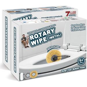 2 x XLDLQU Prank Gift Box, Metal Rotary Wipe Empty Box, Funny Fake Present for Pranks, White Elephant Gift for Men, Husband, Dad, Brother, Boyfriend (2 Pack)