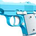 Fidget Toys Pistol, 3D Gravity Mini 1911 Fidget Pistol Toys,Fidget Sensory Toys,Stress Relief for Adults, Suitable for Relieving ADHD, Anxiety, Best Gift for Adults and Kids(Blue/White)