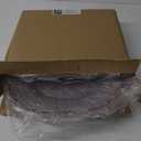 10Pcs Clear Charger Plates Bulk Wedding - 13" Premium Plastic Ruffled Rose Gold Rim Chargers with Flora Reef DesignDecorative Dinner Charger Plates for Events & Parties