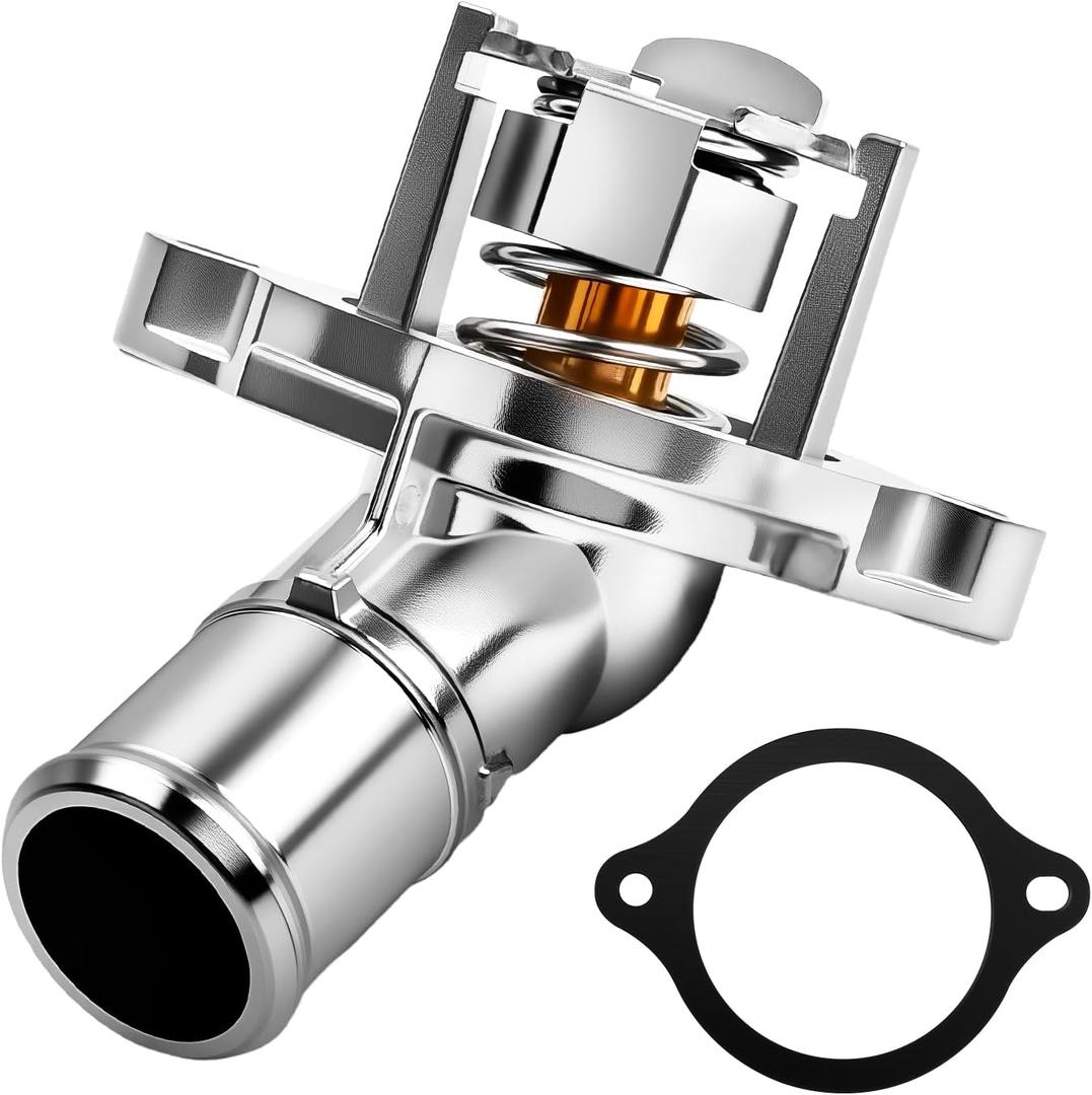 12656949 12673413 Upgraded Aluminium Engine Coolant Thermostat Housing Assembly Compatible With Chevy Cruze, Equinox, Malibu, Trax 2016-2015, Buick Encore 2016-2022, GMC Terrain 2018-2025