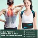 Back Brace Posture Corrector For Men and Women - Bionic System Posture Correctors, Adjustable Full Brace, Shoulder Back Straightener, Neck, Upper And Lower Back Pain Relief L-1 (Black, L)