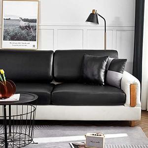 YURRO High Stretch Sofa Cover with Waterproof PU Leather Non Slip Slipcover Furniture Protector for 2 3 4 Seater,Fitted Chair Cushion Seat Patio Couch Slipcover