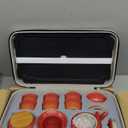 ICHAG Chinese Tea Set, Japanese Tea Sets for Adults, 15-Piece Porcelain Gongfu Tea Set with Teapet & Tea Tray, Japanese Teapot Sets, Travel Tea Party Sets, for Home/Office/Outdoor/Gifts (Red)