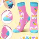 Ramede 48 Pairs Mental Health Awareness Socks Bulk Green Ribbon Motivational Novelty Crew Sock Gifts for Women Men