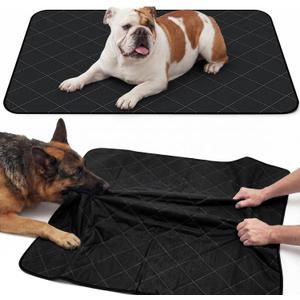 Yinkin 1 Pcs Chew Proof Dog Crate Pad, 47" x 35" Indestructible Dog Bed for Aggressive Chewers, Waterproof Crate Mat for Extra Large Dogs, Indoor Floor or Car Use, Machine Washable (Basic Style)