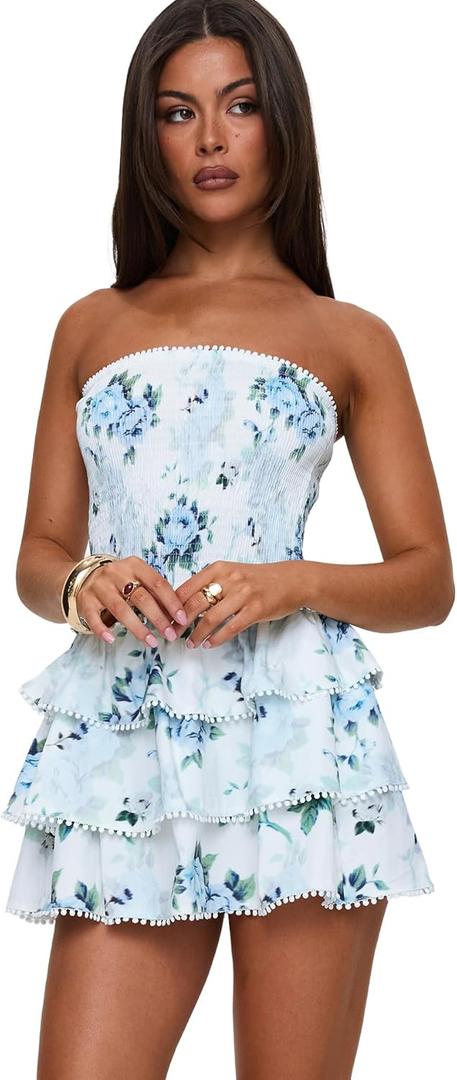 Princess Polly Women's Sunkiss Frill Mini Dress Size 0