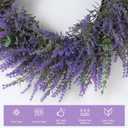 26" Lavender & Eucalyptus Wreath for Front Door - All Season Artificial Wreath for Spring and Summer, Indoor Outdoor Wall, Porch, Window, Rustic Farmhouse Home Decor