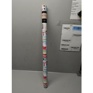 BIOBROWN Vintage Christmas Wrapping Paper Jumbo Roll with Trim Ribbon 30 Inch X 40 Feet (100 sq. ft. ttl.) Holiday News Papers Design Perfect for Christmas, Party, Xmas, Holiday Gift Wrap