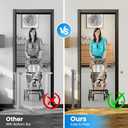 Retractable Safety Baby Gate or Mesh Dog Gate,Durable Portable Mesh Retractable Gate,Easy to Use for Stairs, Doorways, Hallways, Indoor, Outdoor, 33.5" Tall, Up to 45" Wide, Gray