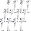 20 Pieces 3. 25 Inch Valance Clips for Blind Window Blinds Hidden Clip Clear Plastic for Horizontal Blinds Retainer Holder, Hidden Valance Clips