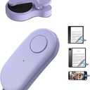 Remote Control Page Turner for Kindle Paperwhite Oasis Kobo eReaders,Kindle Clicker Page Turner Accessories for iPhone,iPad, Android Tablets Reading Novels,Camera Video Record&Shutter Selfie (Purple)