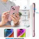 ORETECH for iPhone 15 Plus Case iPhone 14 Plus Case, with [2 x Screen Protectors] [15 Ft Military Grade Drop Test] [Camera Protection] Shockproof Slim Thin iPhone 15/14 Plus Cover 6.7" Rosegold