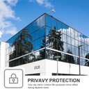 Window Privacy Film One Way Daytime Mirror Tint Treatments UV Heat Control Vinyl Stickers Sun Block Glass Paper Door Covering Reflective 23.6 Inch x 6.5 Feet Black Silver