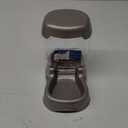 Petmate Pet Cafe Feeder Dog and Cat Feeder Pearlescent Colors 3 Sizes, Made in USA Silver