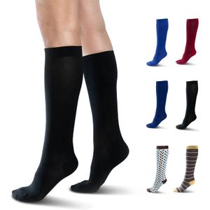 Compression Socks (Large, Onyx Black)