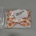 UP URARA PUP Halloween Dog Collar with Bow Tie, Pumpkin Cotton Bowtie Collar for Small Girl Boy Dog, Fall Dog Collar Bowtie with Durable Metal Buckle, Adorable Pumpkin Pet Collar, S