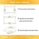 1 MIDDLE ONE 2 Pack Small Pillow, Memory Foam Mini Pillow 11 X 7 Inches for Travel, Sleeping, Nap and Neck, Knee, Lumbar Support, Tiny Cushion for Pet, Dogs (Grey)