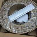 InterMaka 4-Light Boho Rattan Chandelier Light Fixture, 17.7” Hand Woven Rustic Chandeliers Farmhouse Chandelier Hanging Light for Dining Room Kitchen Island, Living Room, Foyer