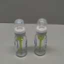 Dr. Brown's AntiColic Options+ Narrow Glass Baby Bottle with Level 1 Slow Flow Nipple, BPAFree, 4 oz/120mL, 4Pack