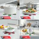 Festive Christmas Silicone Tree Trivet Set (3-Pack) - Heat-Resistant Mats for Hot Pots/Pans, Decorative Holiday Coasters & Kitchen Protectors (Red)