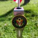 Army Veteran Grave Marker Flag Holder, US Military Grave Marker Flag Holder with 12x18 Inch U.S. Flag for Cemetery Graveside Decoration, military burial flag holder for cemetery, Decorative Garden Stake For Yard, Military Tribute for Fallen Soldiers and Patriotic Gravesite (U.S. Army)