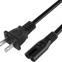 2 Prong Power Cord Compatible with Epson Workforce/Stylus/Ecotank Printer, WF-2520 WF-3620 WF-M1560, ET-2720 ET-2750 ET-2650 ET-m1120 ET-m1170 ET-3760 ET-3750 ET-2760 and More