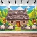 Lounsweer VBS 2026 Backdrop Decoration 9 x 6 ft Emerald Isle Decoration VBS Shepherd Religious Background Decor for Vacation Bible School, Summer Camp, Church Banner & Photo Booth Props