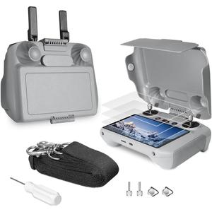 Arzroic RC 2 Protective Sun Hood Kit with Screen Protector & Neck Lanyard for DJI Mini 5 Pro/Avata 360/Mini 4 Pro/Mavic 4 Pro/Flip/Air 3S/Air 3 Accessories